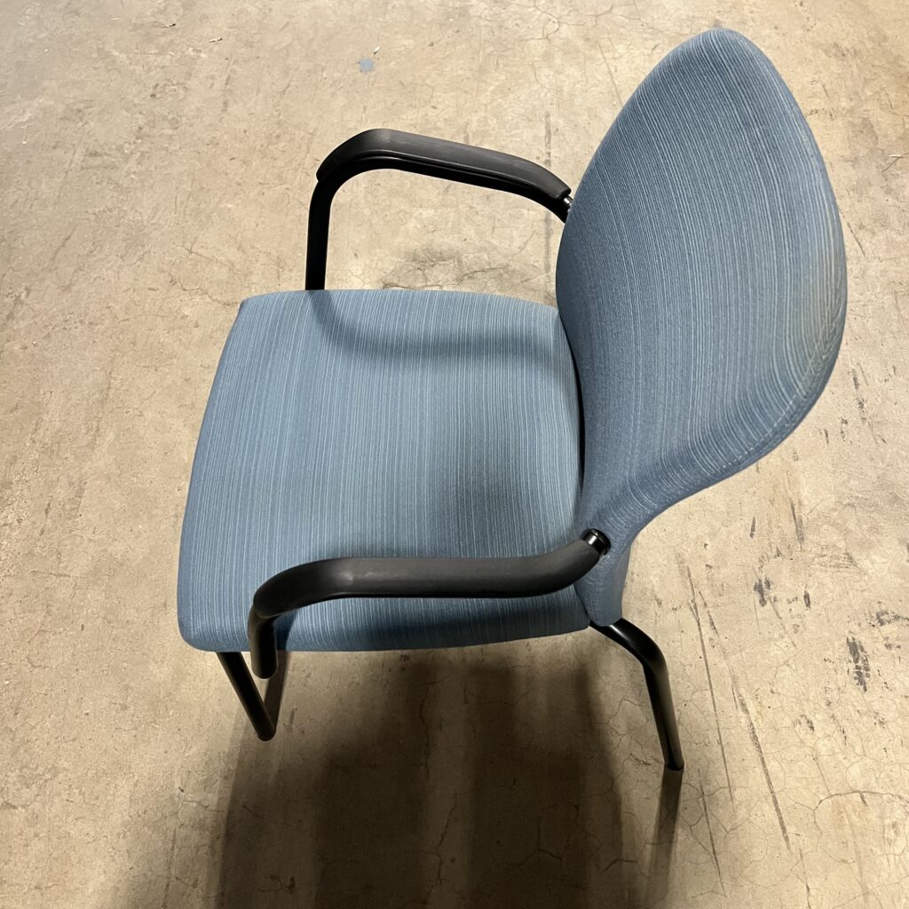 Used Haworth Look Light Blue Stack Side Chair