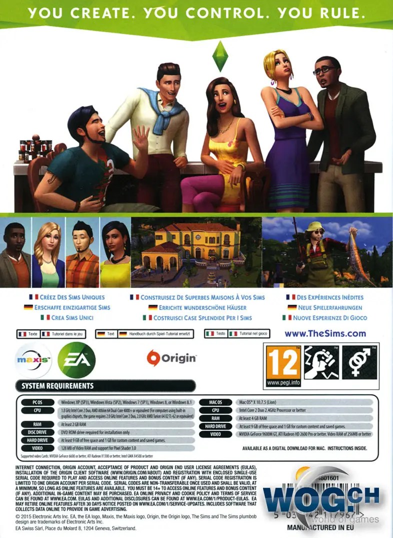 Die Sims 4 (Code in a Box) [Macintosh] • World of Games