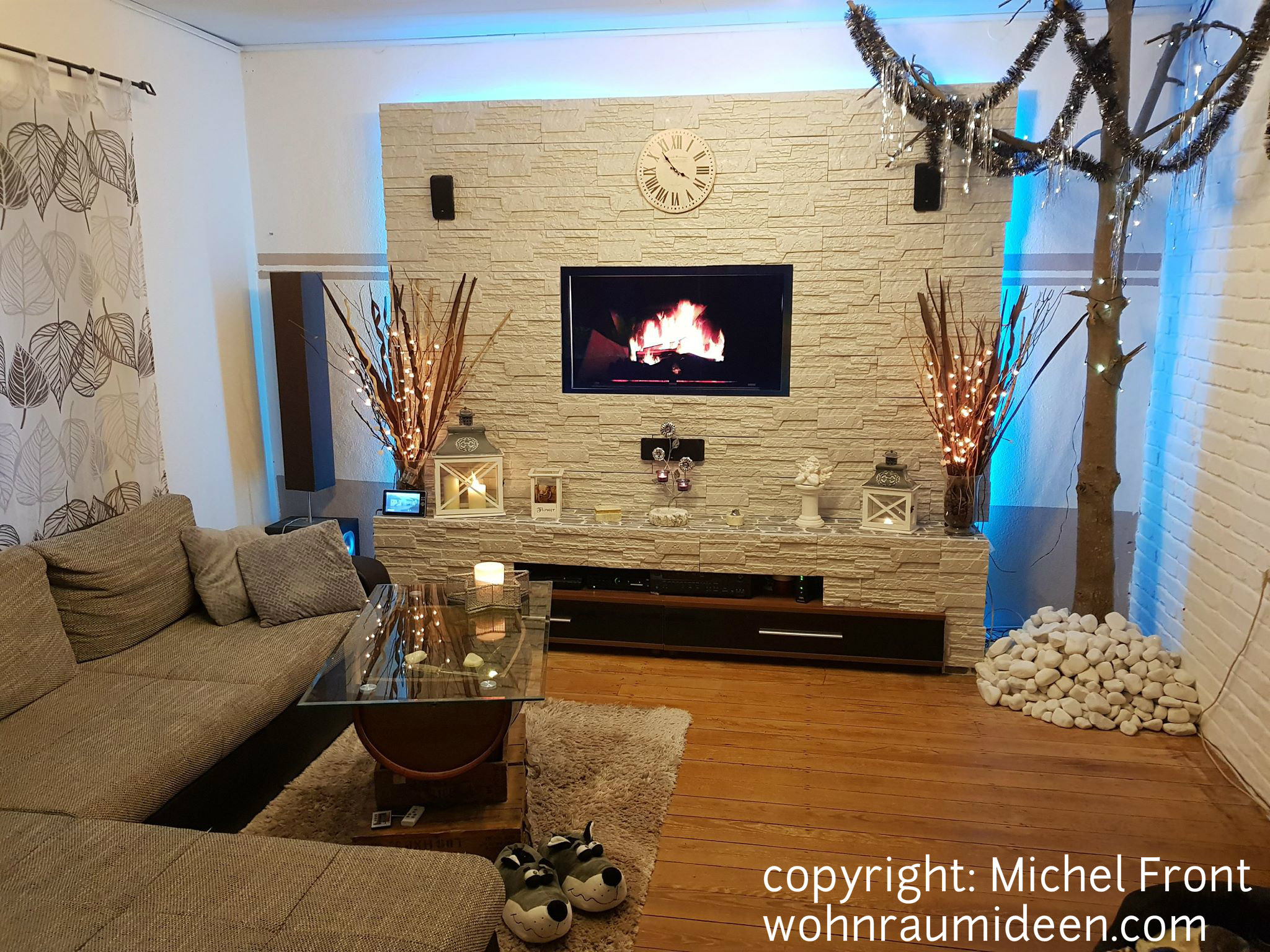 Schicke Fernsehwand selbst bauen