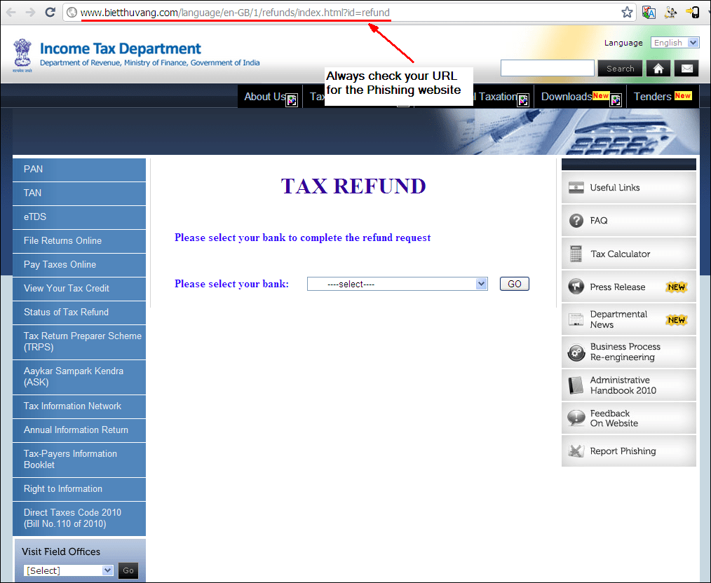 Beware of Tax Refund Claim Phishing Emails woikr