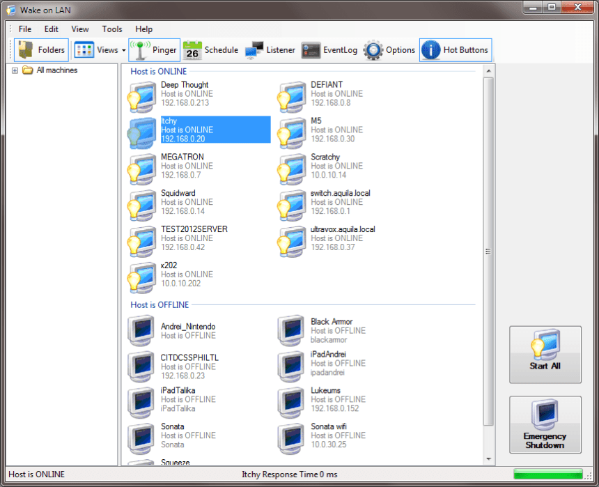 WakeOnLAN Help WakeOnLAN