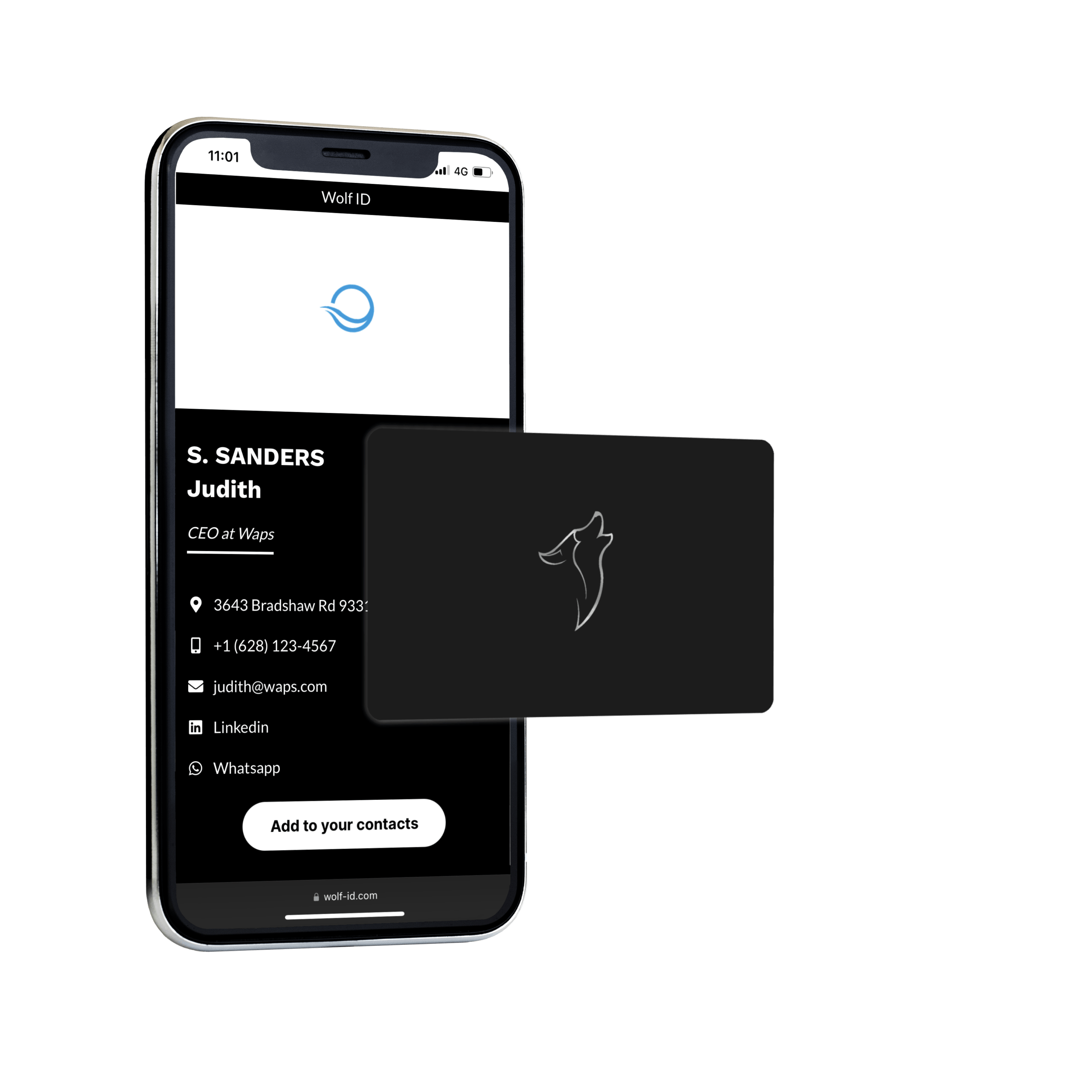 The new generation business card Wolf ID