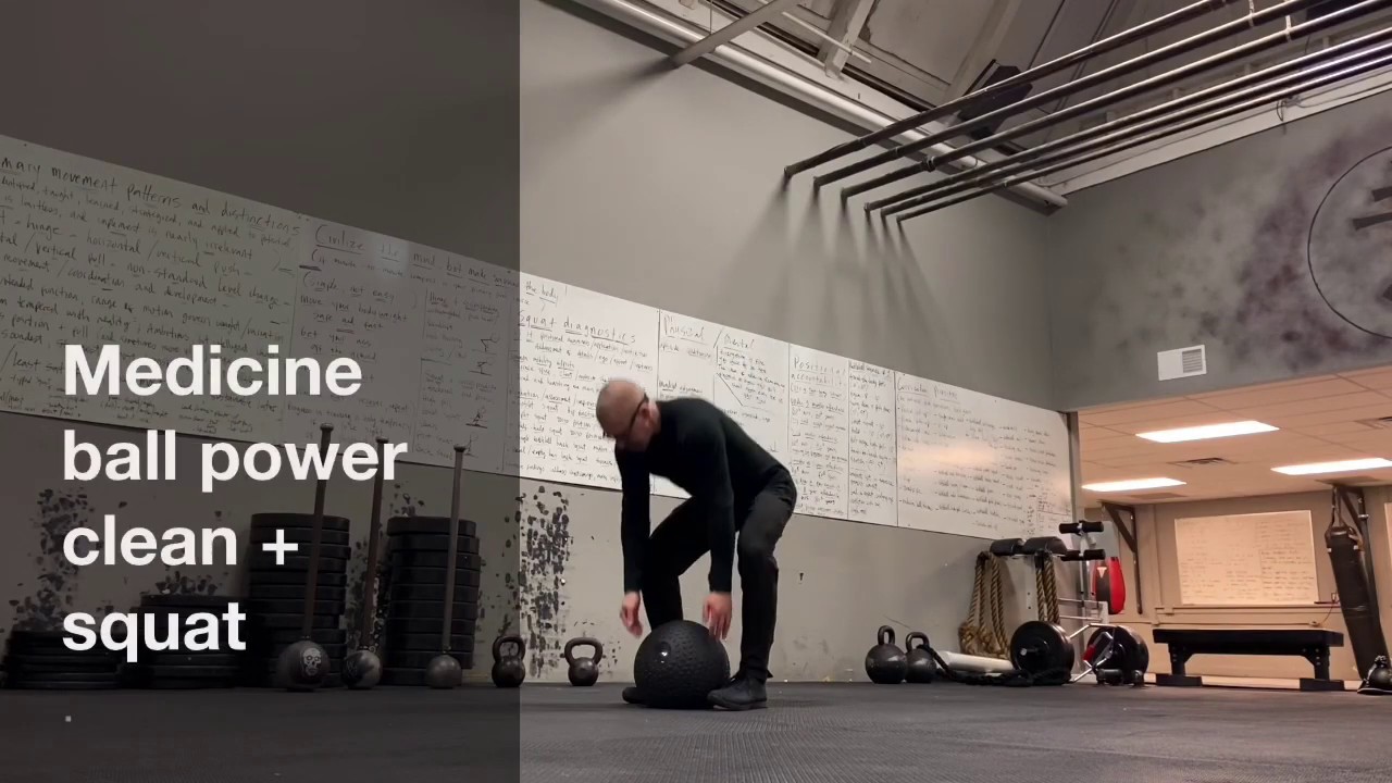 Medicine Ball Power Clean + Squat Wolf Brigade