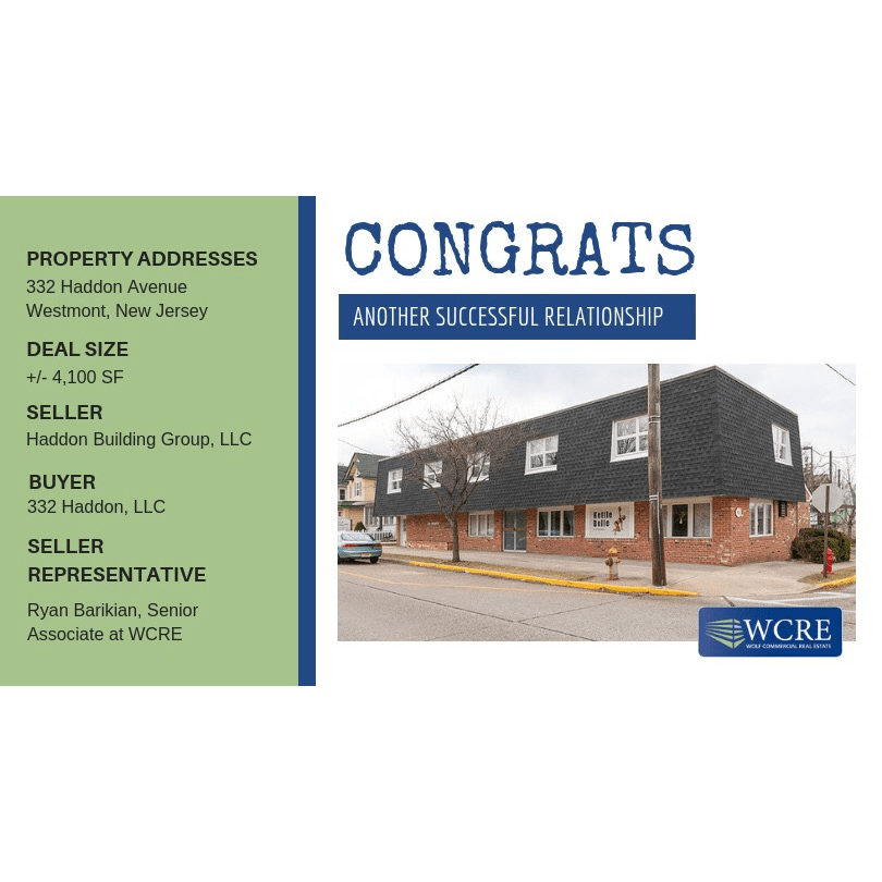 332 Haddon Ave., Westmont, NJ Wolf Commercial Real Estate South