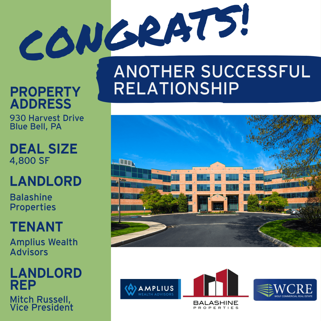 930 Harvest Drive, Blue Bell, PA Wolf Commercial Real Estate South