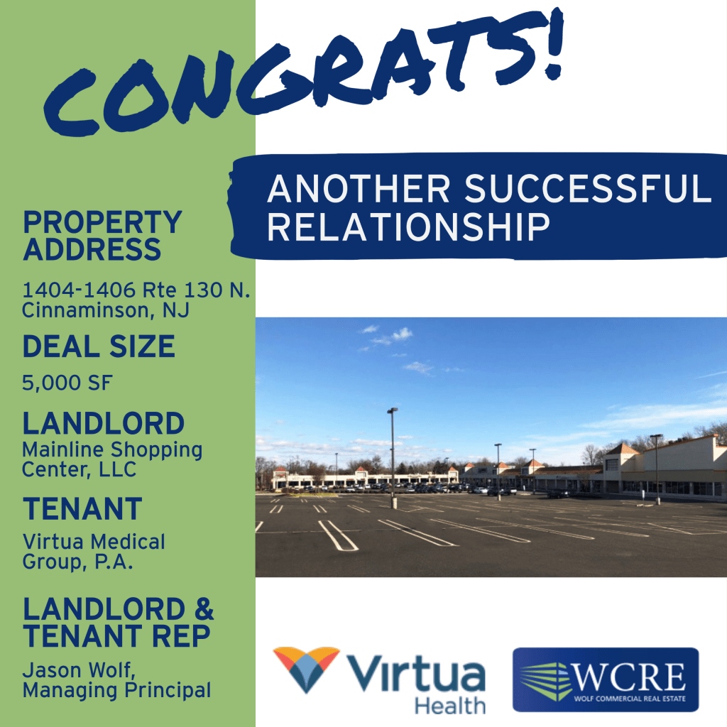 14041406 Route 130 N., Cinnaminson, NJ Wolf Commercial Real Estate South Jersey