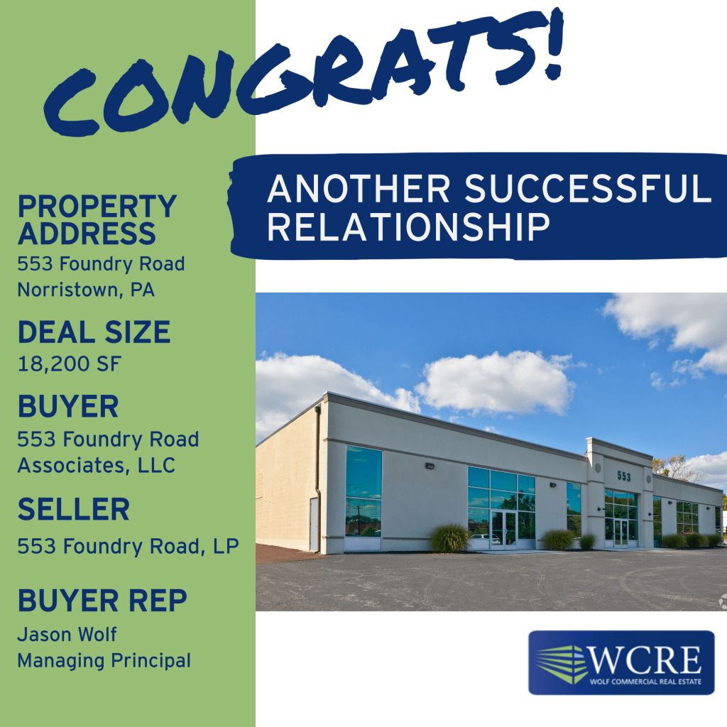 553 Foundry Rd., Norristown, PA Wolf Commercial Real Estate South