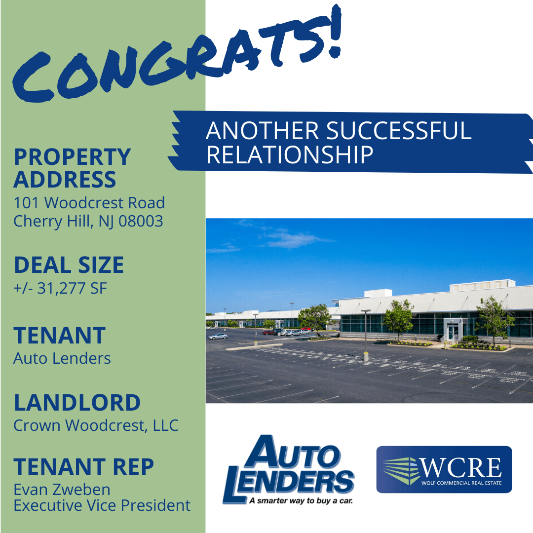 101 Woodcrest Rd., Cherry Hill, NJ Wolf Commercial Real Estate