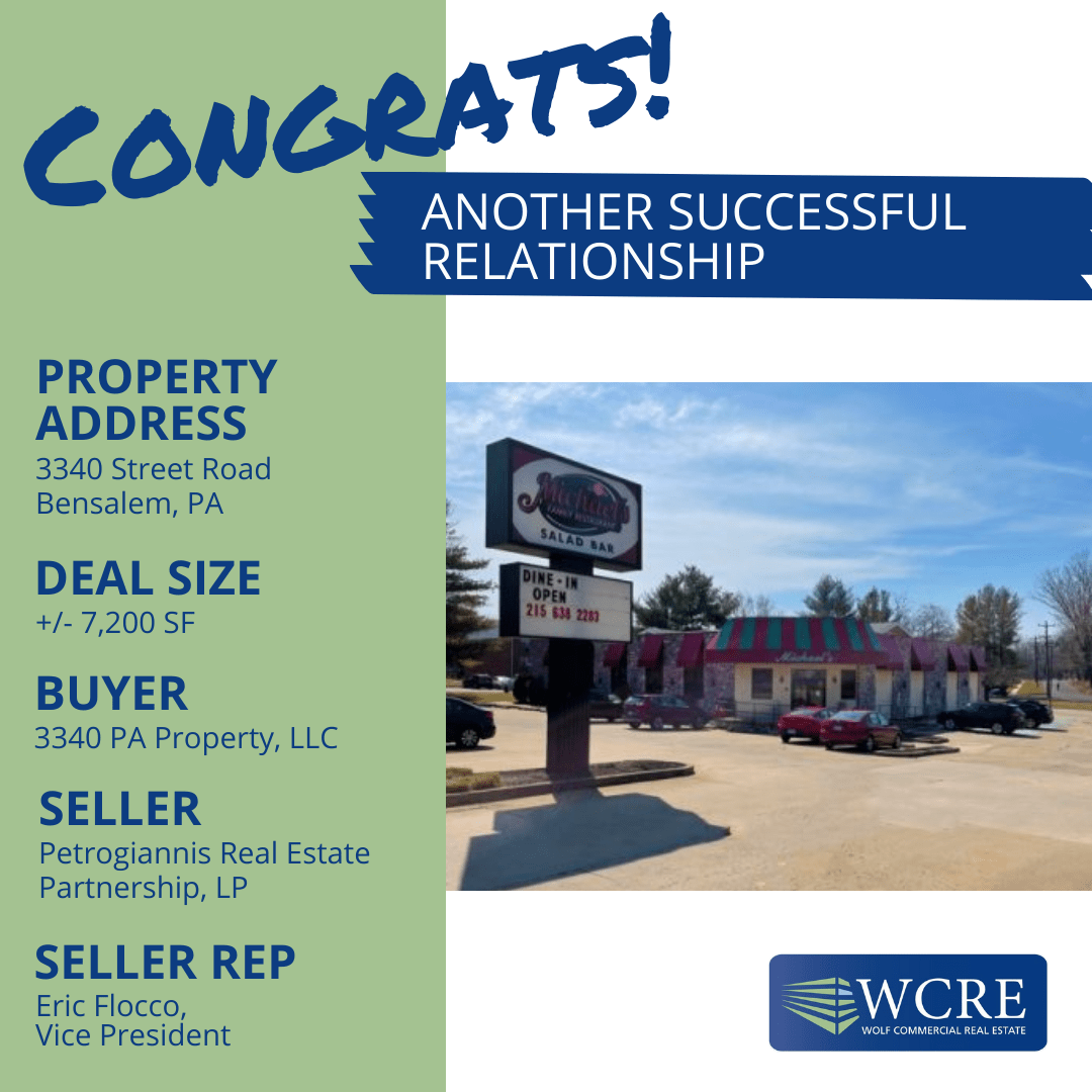 3340 Street Rd., Bensalem, PA Wolf Commercial Real Estate South