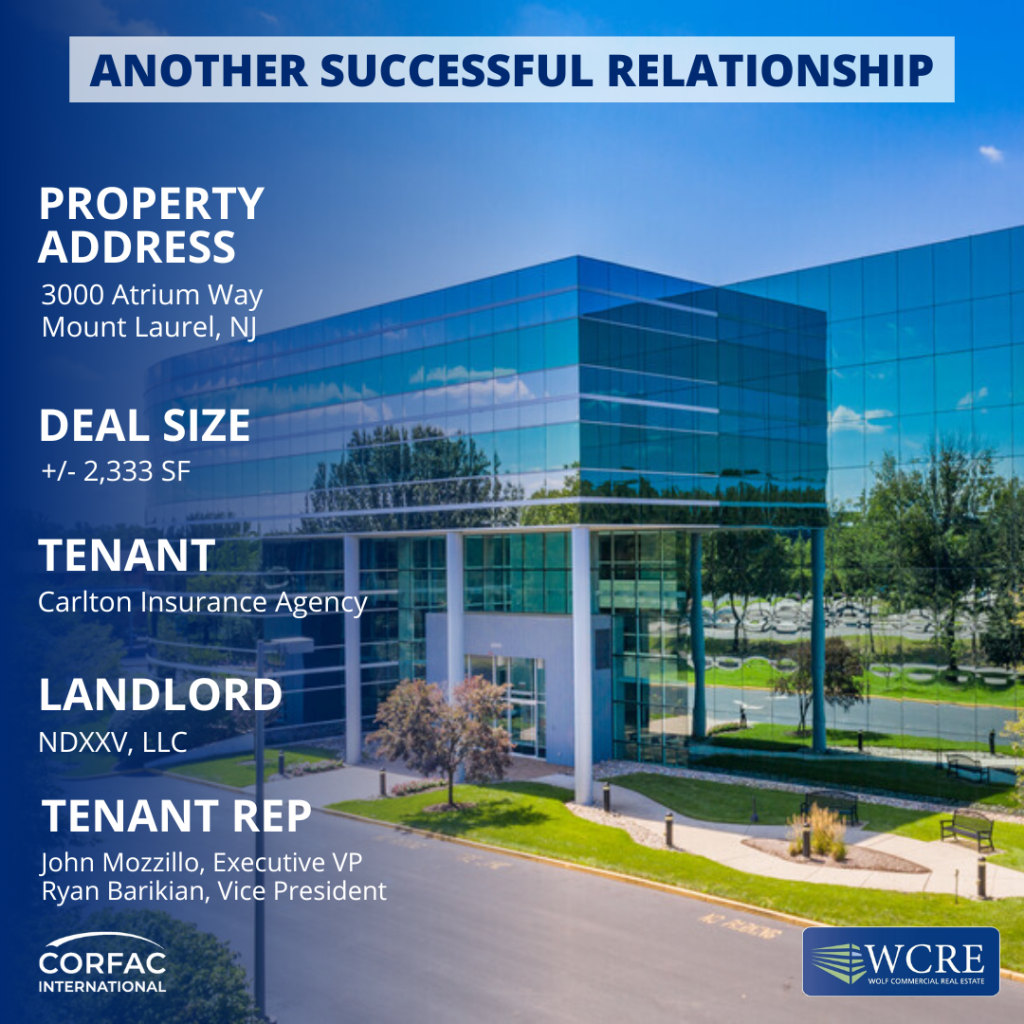 3000 Atrium Way, Mt. Laurel, NJ Wolf Commercial Real Estate South