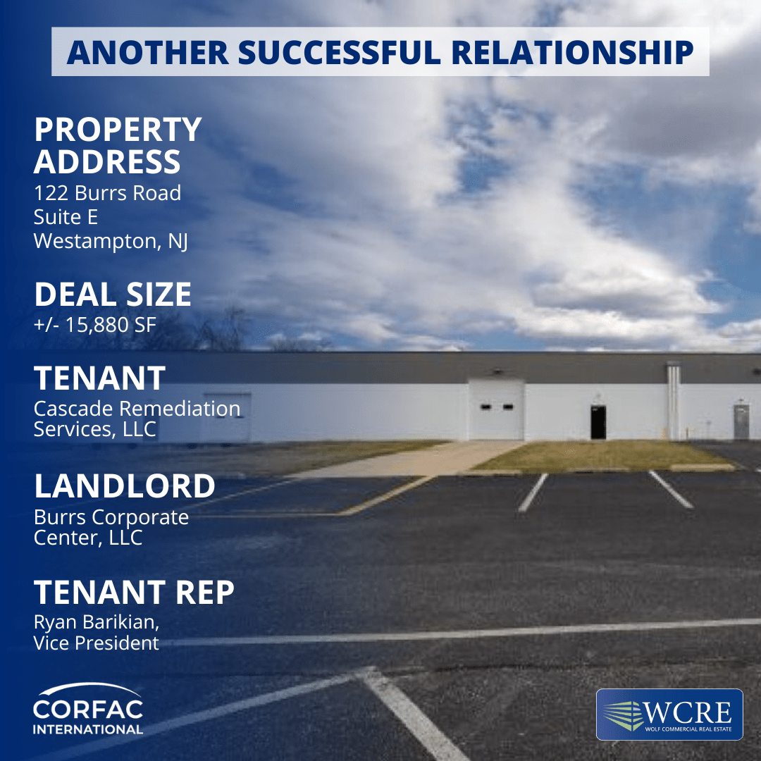 122 Burrs Road, Suite E, Westampton, NJ Wolf Commercial Real Estate