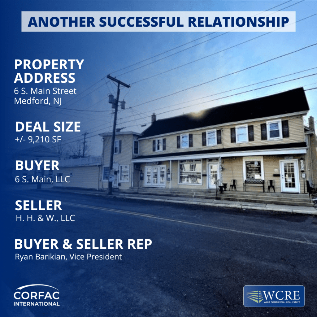 6 S. Main Str., Medford, NJ Wolf Commercial Real Estate South
