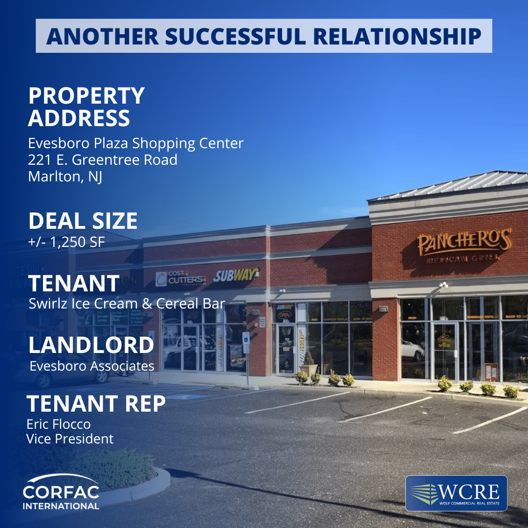 Evesboro Plaza Shopping Center Wolf Commercial Real Estate South