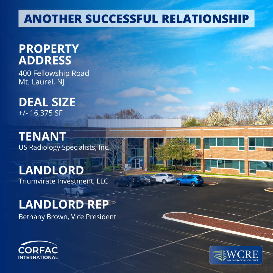 400 Fellowship Road, Mt. Laurel, NJ Wolf Commercial Real Estate