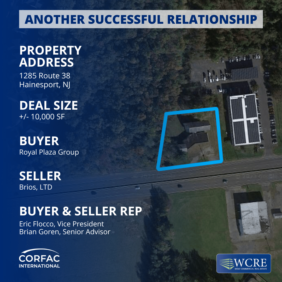 1285 Route 38, Hainesport, NJ Wolf Commercial Real Estate South