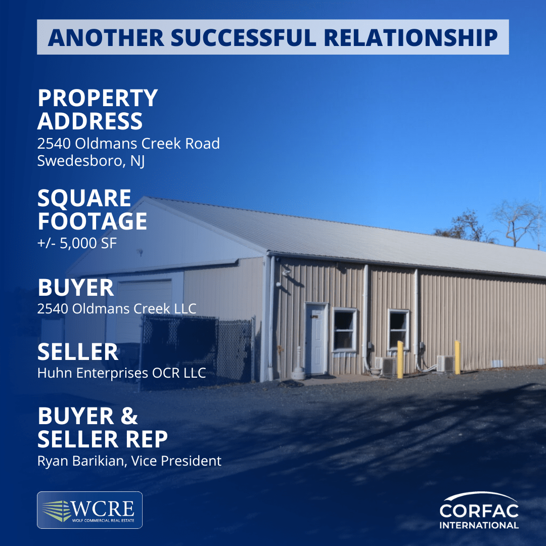 2540 Oldmans Creek Road, Swedesboro, NJ Wolf Commercial Real Estate