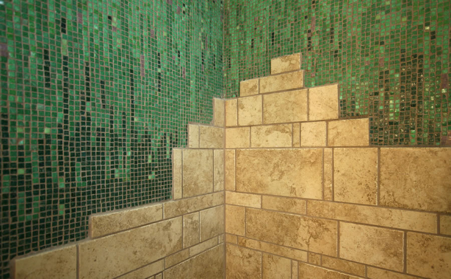 Rainforest Bath — Wolf Custom Tile and Design