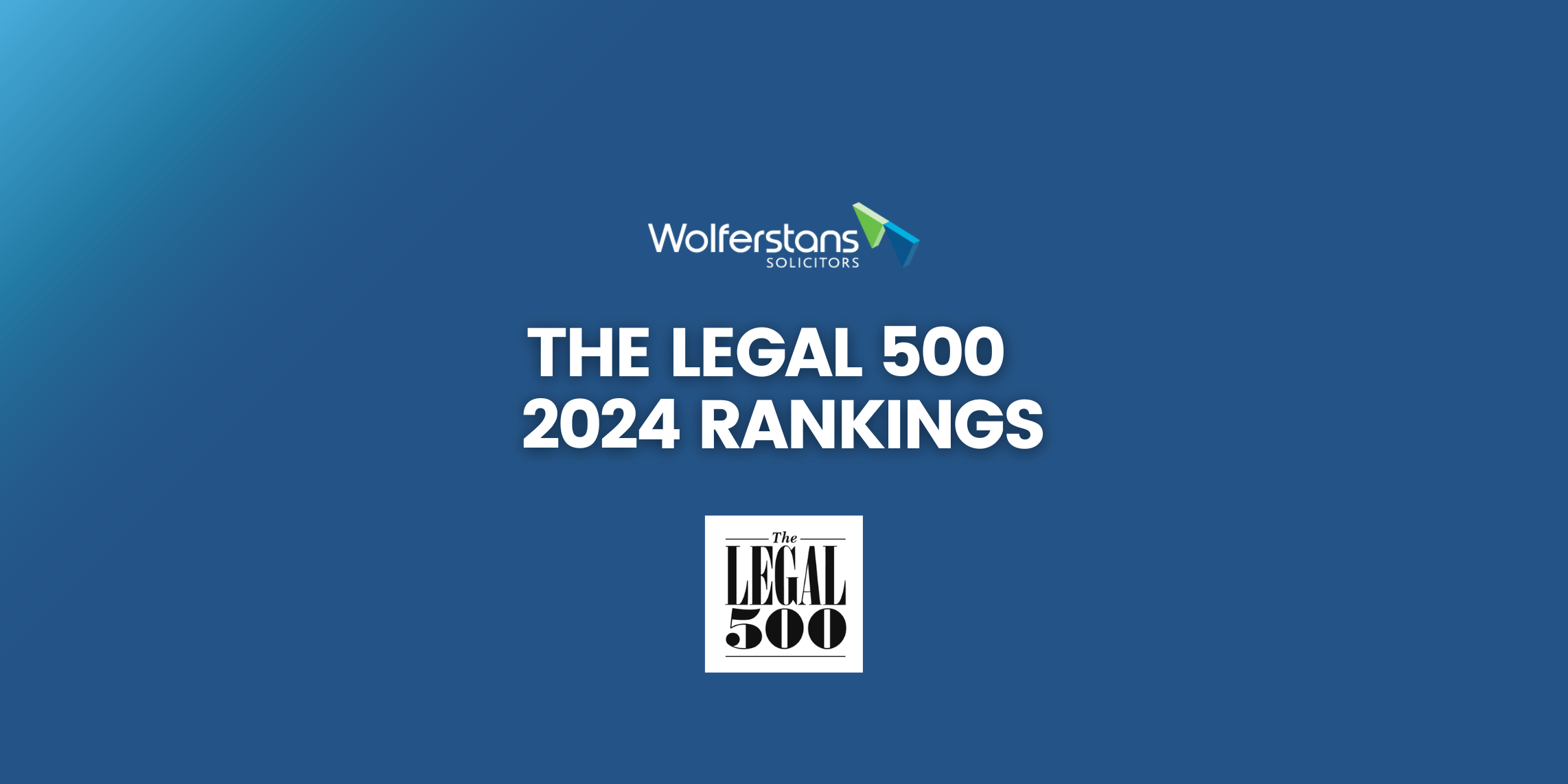 Wolferstans celebrate recognition in The Legal 500 2024 rankings