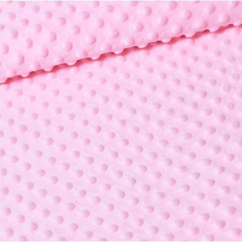 Premium light pink minky fabric Velvet surface