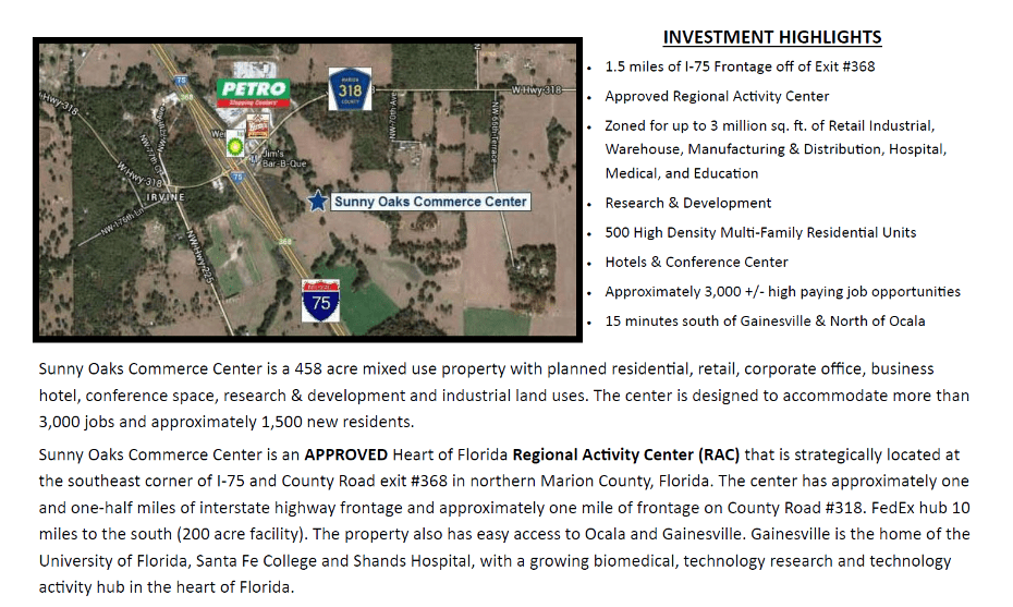 Sunny Oaks Wolf Realty Corp