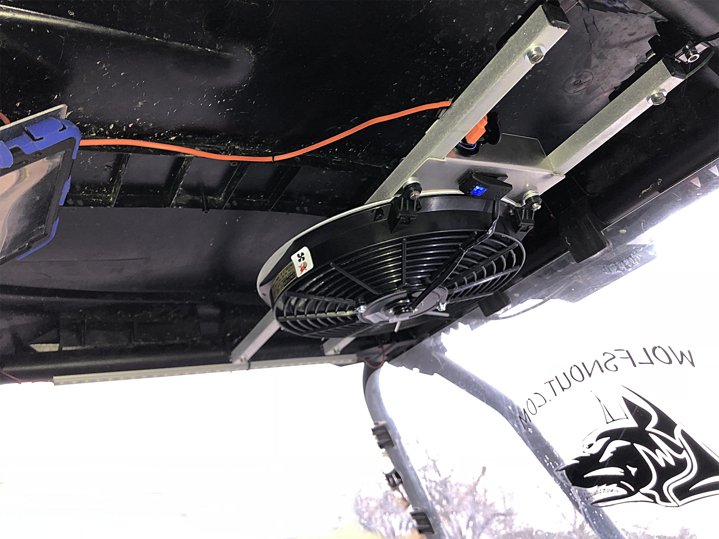 Cool Cab Over Head Fan for RZR Wolfsnout