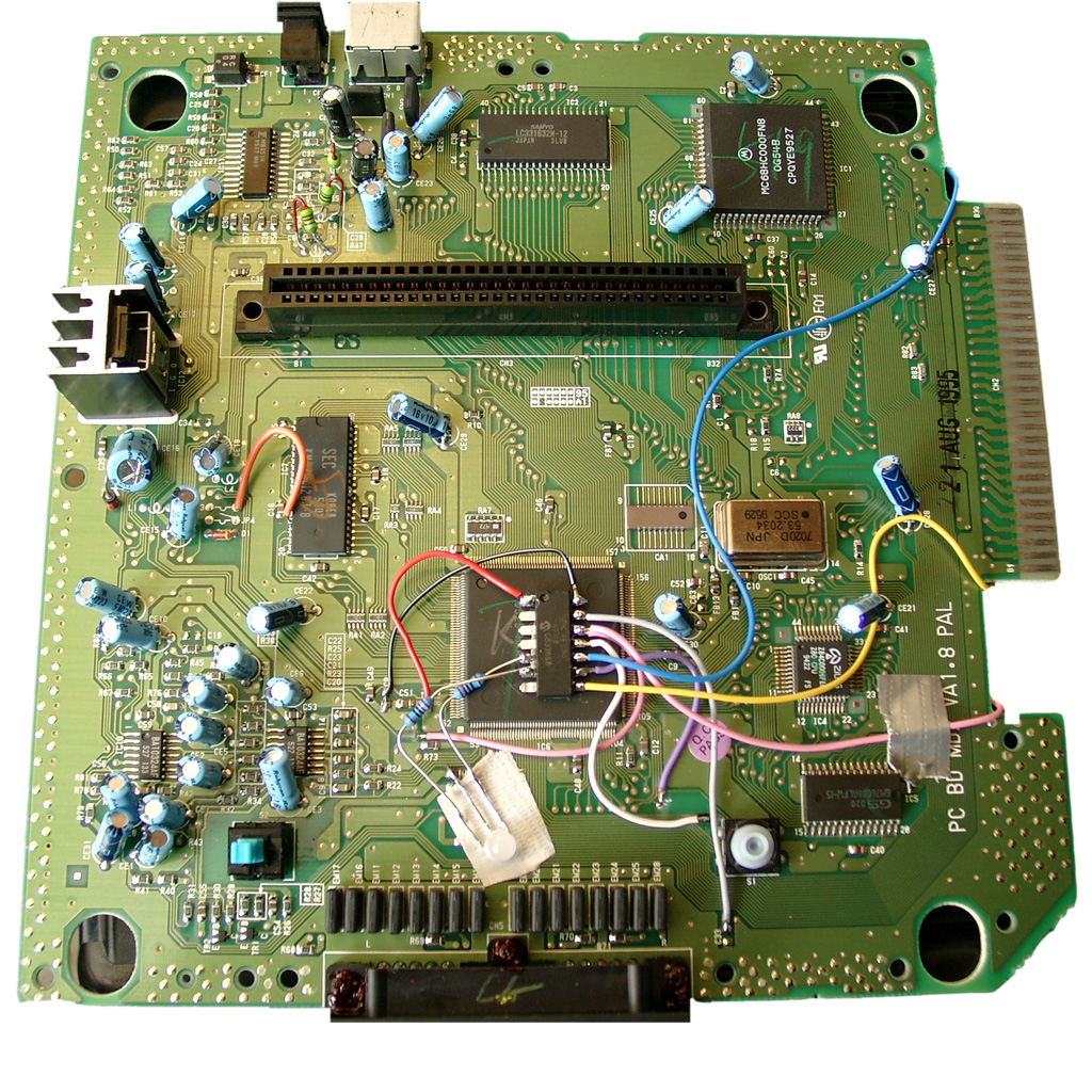 Sega Genesis 2 ultimative switchless mod « Wolfsoft PINbrawl Project