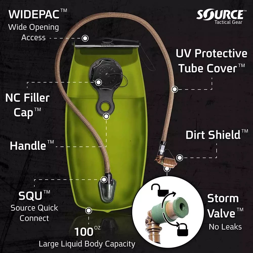 WXP Hydration Bladder 2L (70 oz.) Source Wolf Tactical