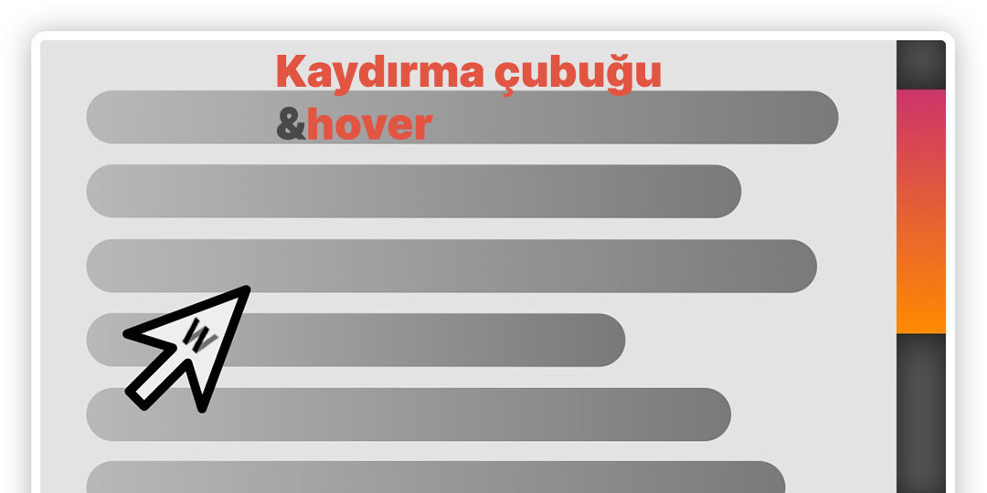 Scrollbars hover göster [CSS] WOLKANCA