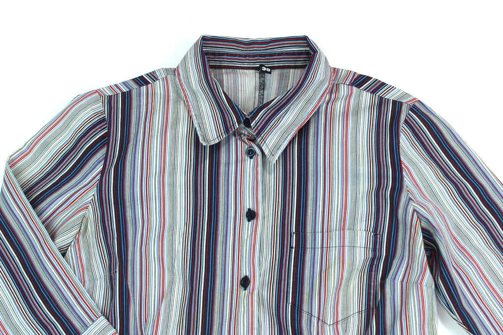 H&M Business Bluse gestreift 3/4 Arm tailliert 38 wolkengang.de