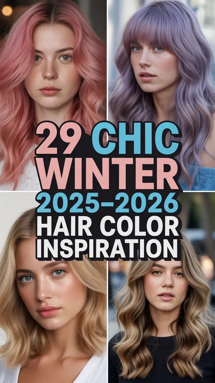Chic Winter 20252026 Hair Color Inspiration Trending Ideas for