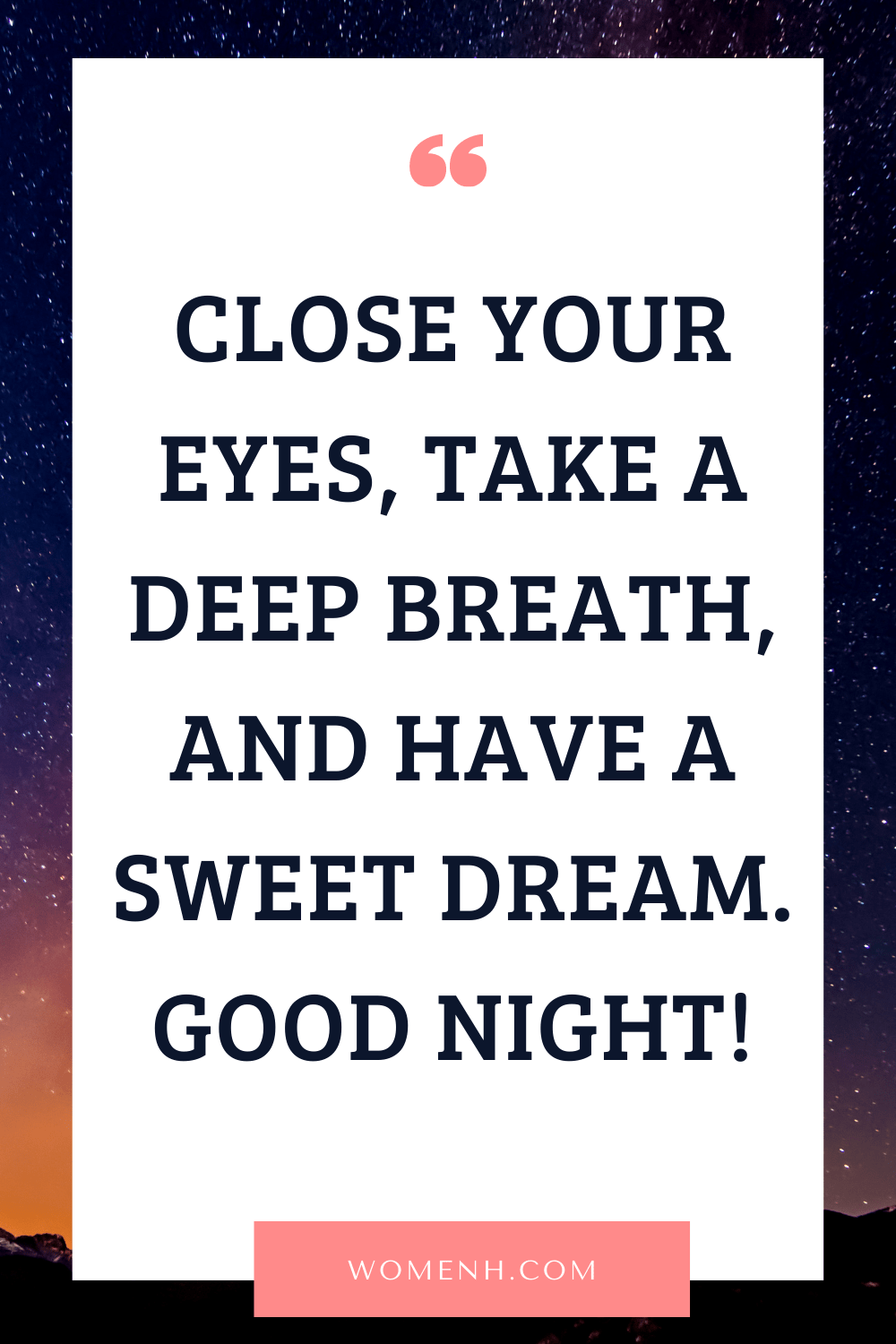 70 Inspiring Good Night Quotes and Messages