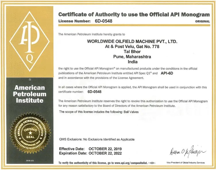 API 6DX pdf free download API standards list