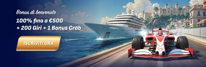 Wonaco Casino - Sito Ufficiale di Wonaco in Italia