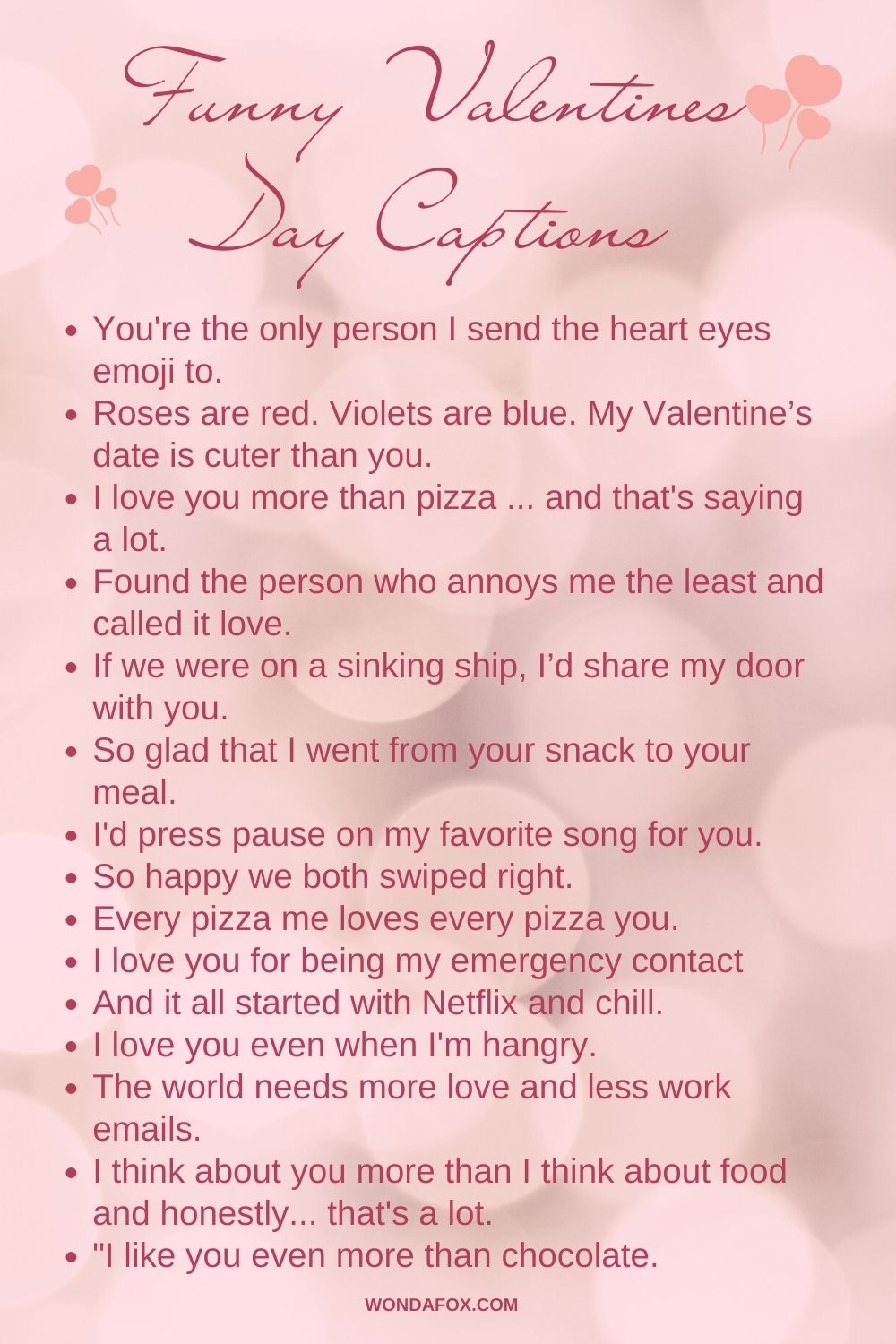 60 Valentine's Day Captions For Instagram Wondafox