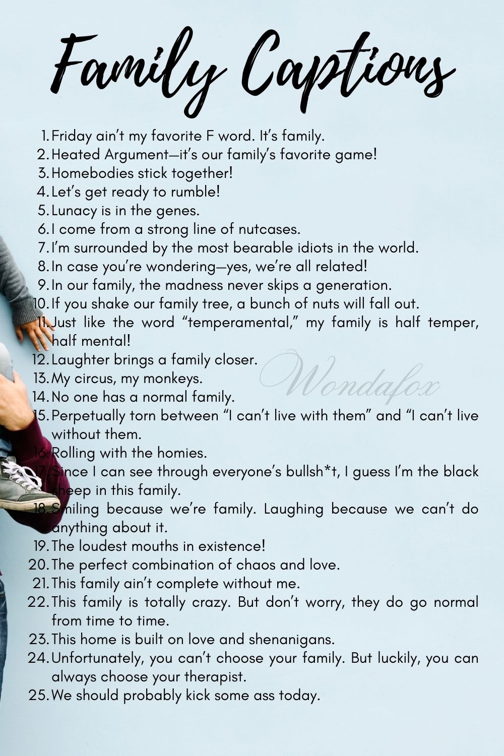 200 Remarkable Family Captions For Your Photos Wondafox