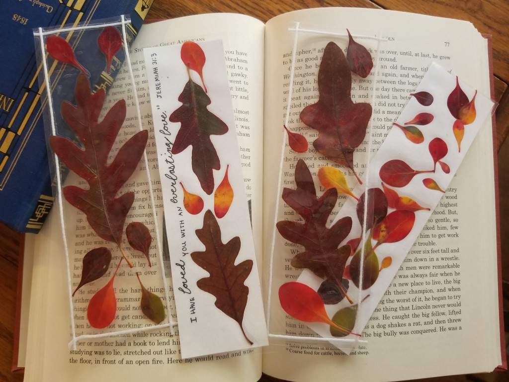 Pressed Fall Leaf Bookmarks WonderFilled Days
