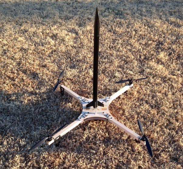 Guy Invents A QuadCopter That Can Launch Rockets While Airborne
