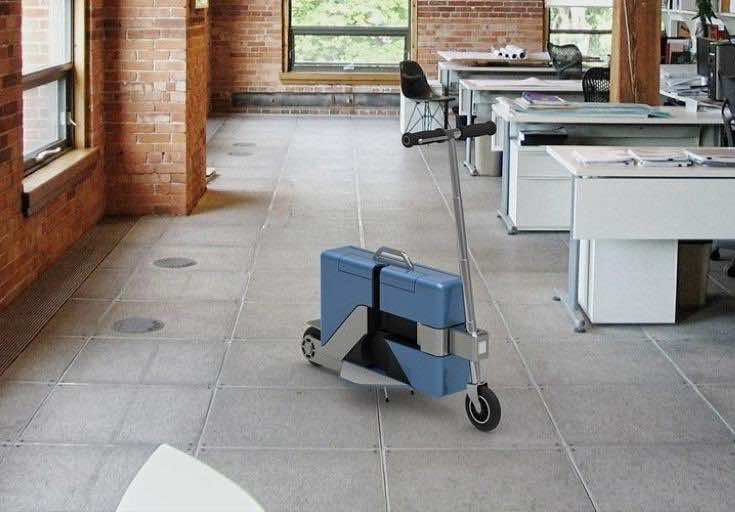 This Amazing Briefcase Transforms Into An Electric Scooter