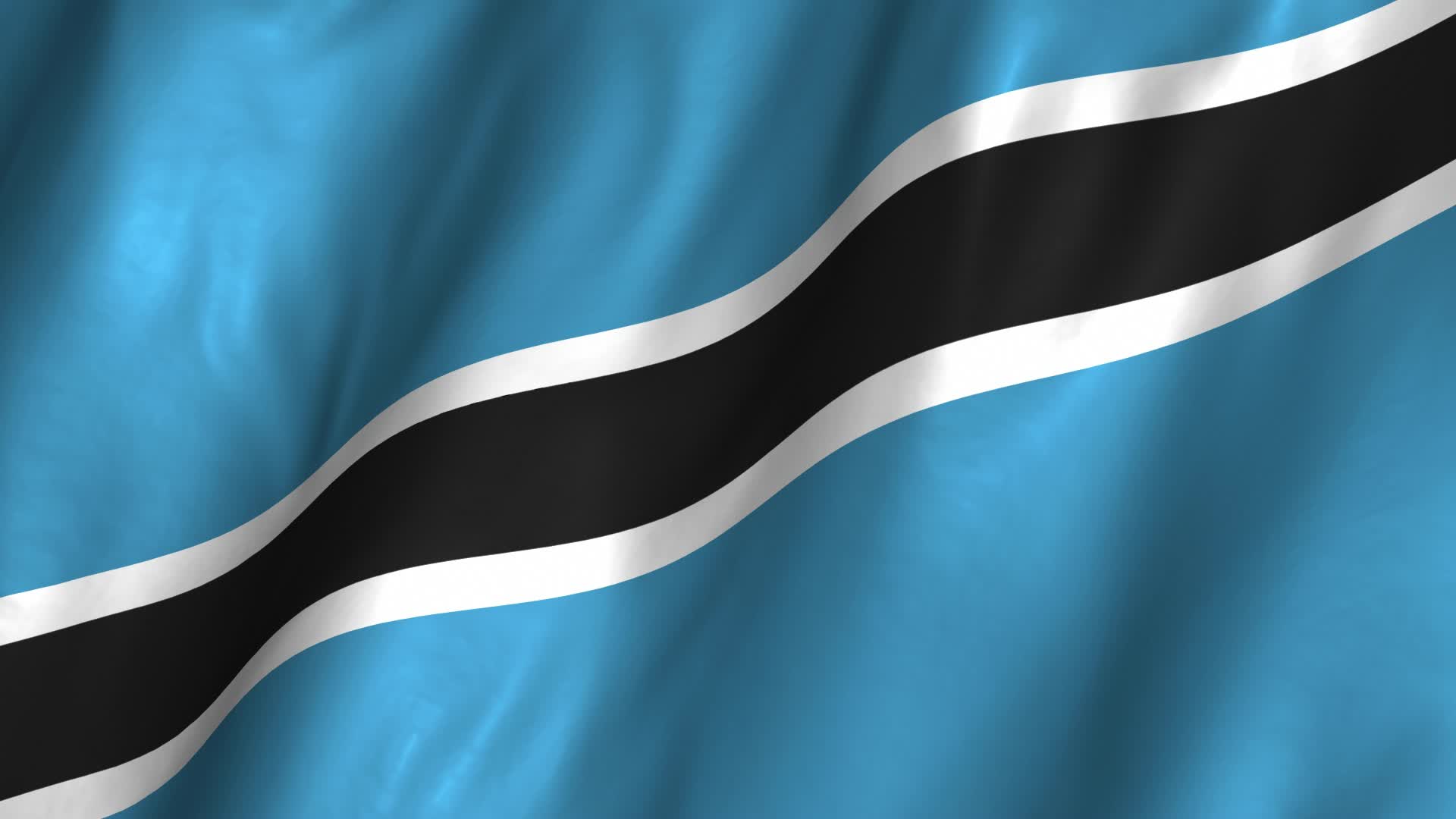 🥇 Bandera de Botswana, el símbolo de la fuente de agua y la agricultura