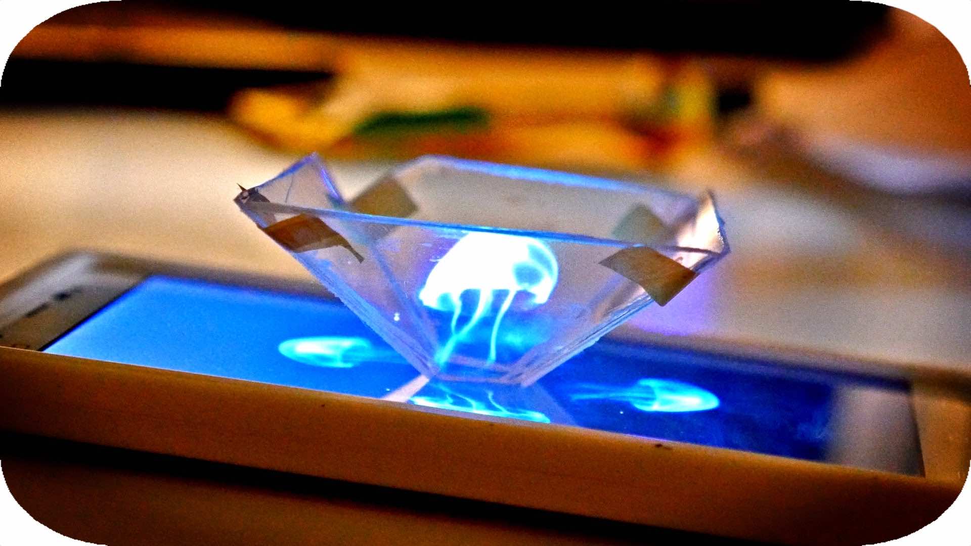 Transform Your Smartphone Into A 3D Hologram Projector With