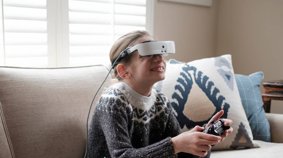 eSight 3 Is An Augmented Reality Headset Which Helps The Bli