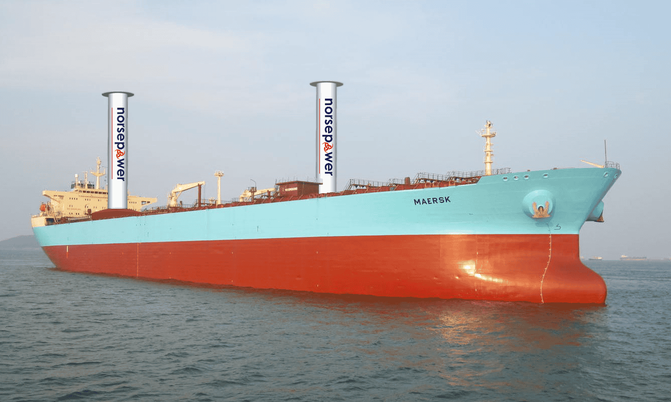 The Sails On This Ship Spin And Harvest Wind Energy To Power