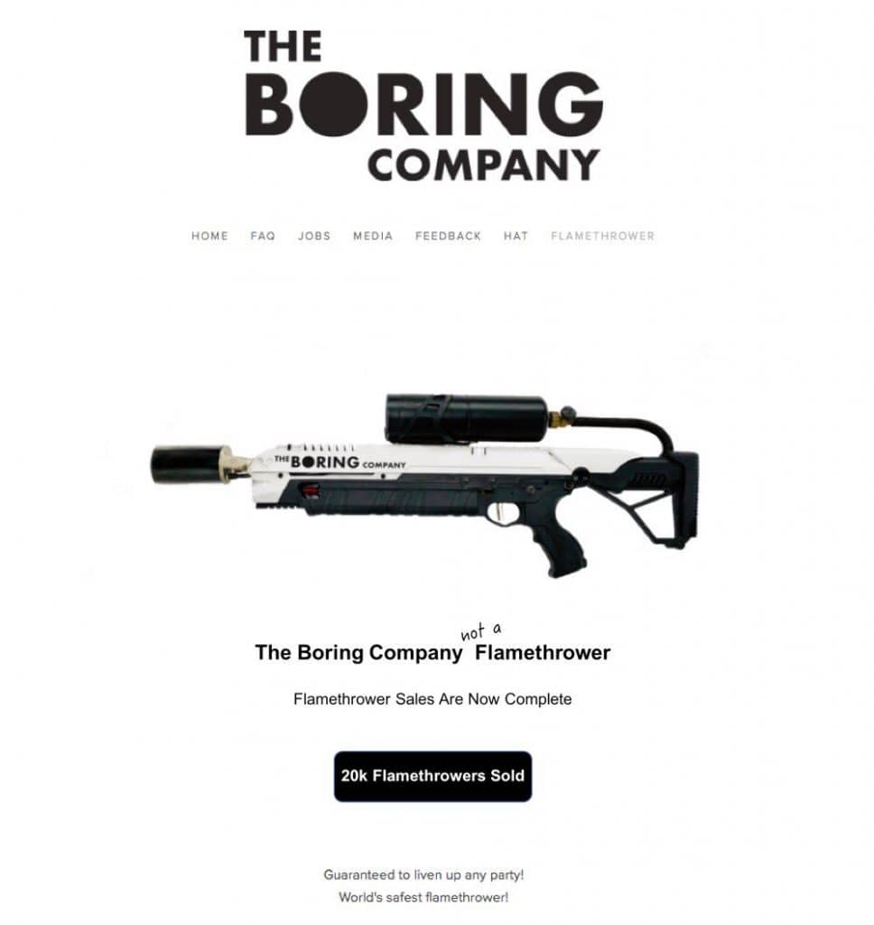 Elon Musk Has A Cheeky Way Of Getting Flamethrowers Through Customs