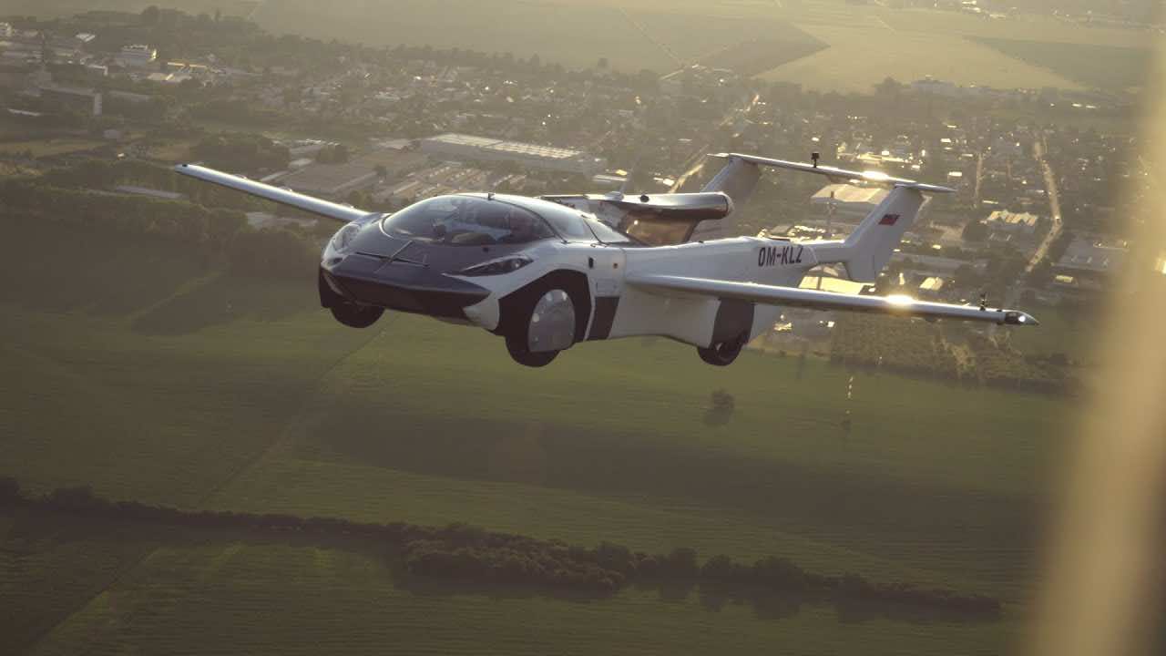 WATCH Winged Flying Car Completes Its First Test Flight