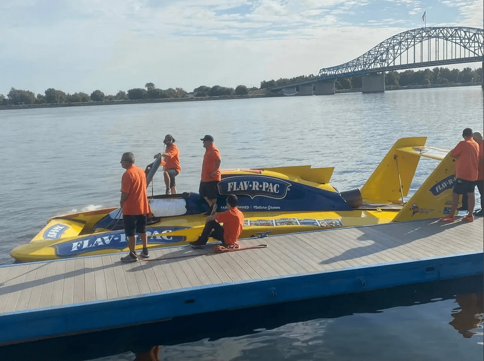 Watch A Hydroplaning Boat Flip Over And Still Stick The Land
