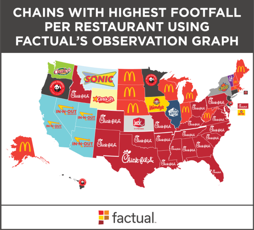Fast Food Chains in the U.S. Maps Wondering Maps