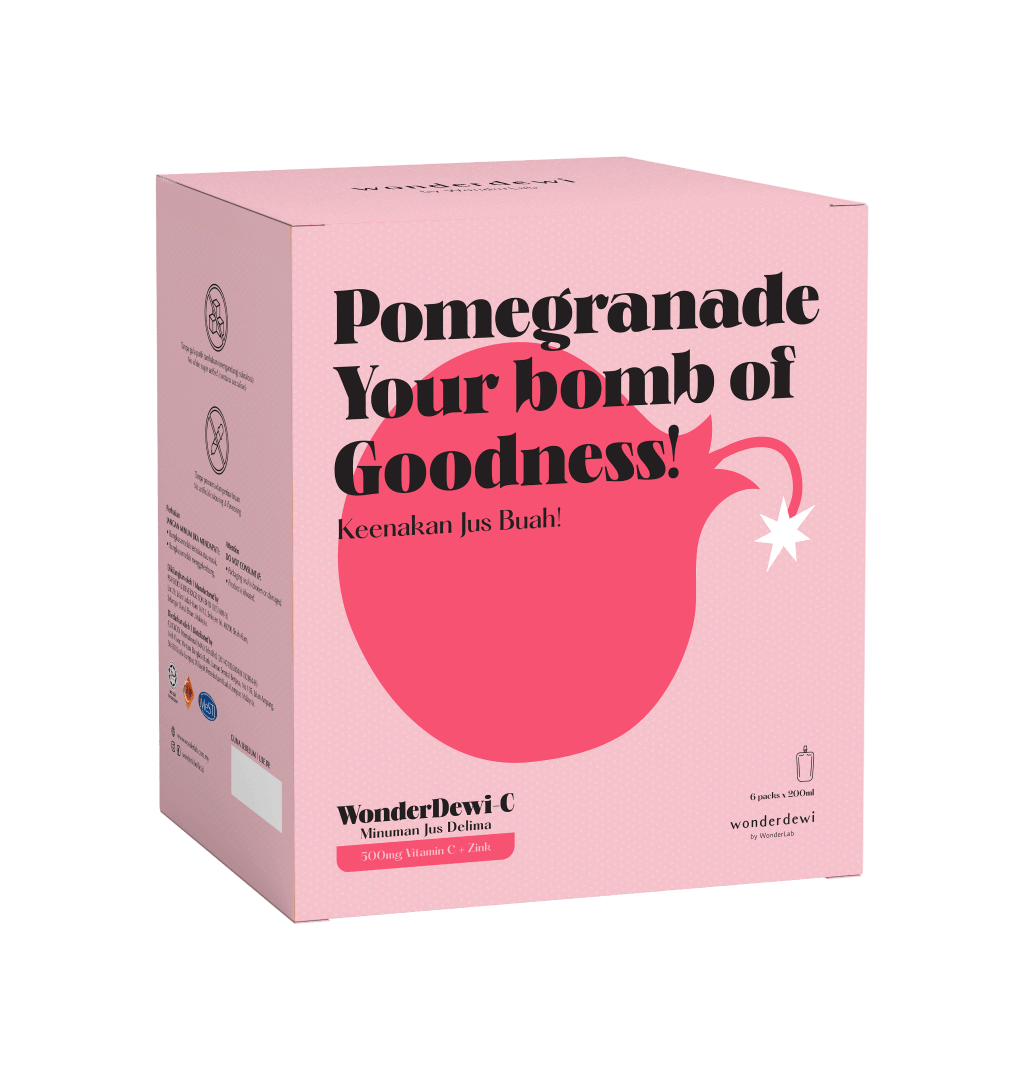 VitaminC Pomegranate Fruit Juice Drink Wonderlab Brunei