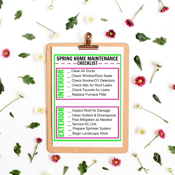 Spring Home Maintenance Checklist