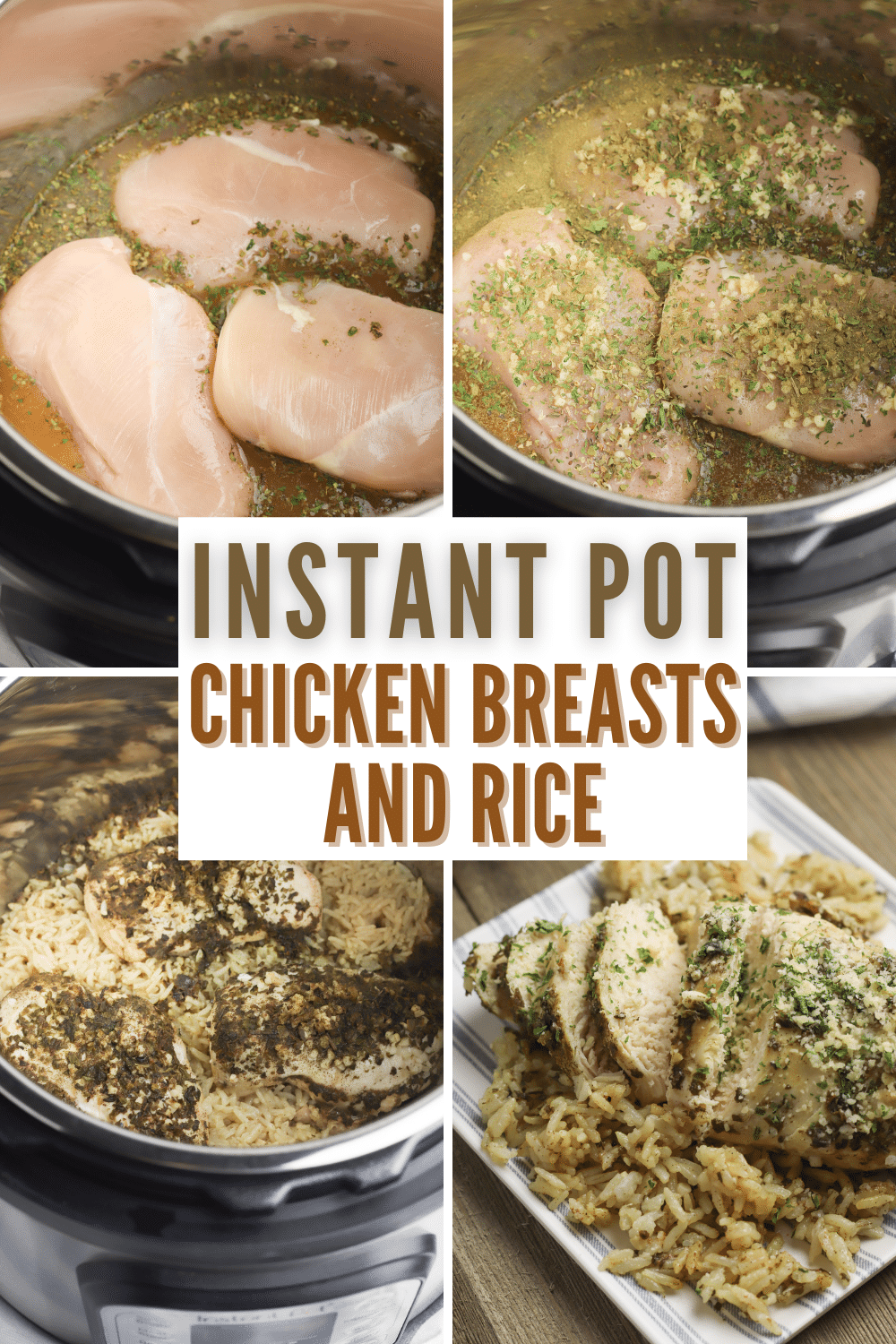 Instant Pot Chicken Breasts and Rice