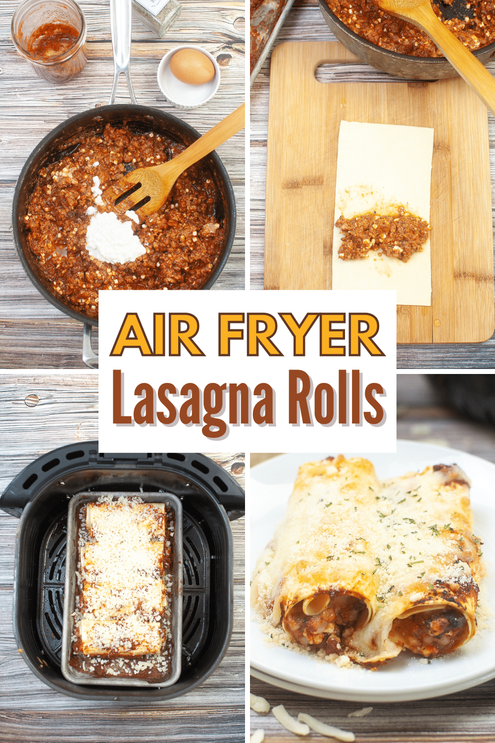 Air Fryer Lasagna Rolls